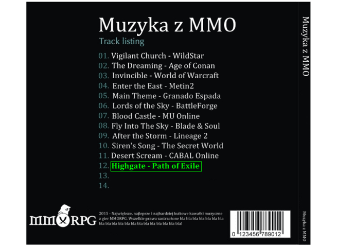 MzMMO #12 (Muzyka z MMO) - Highgate z Path of Exile