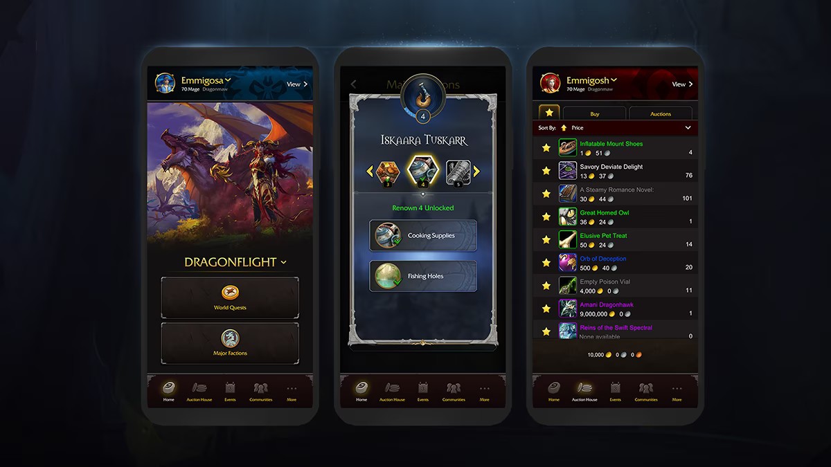 World of Warcraft Companion App dokona żywota przed nowym dodatkiem