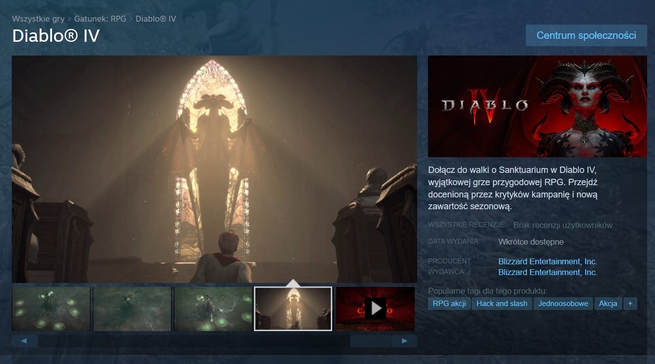 Diablo 4 na Steamie. Tak, to prawda!