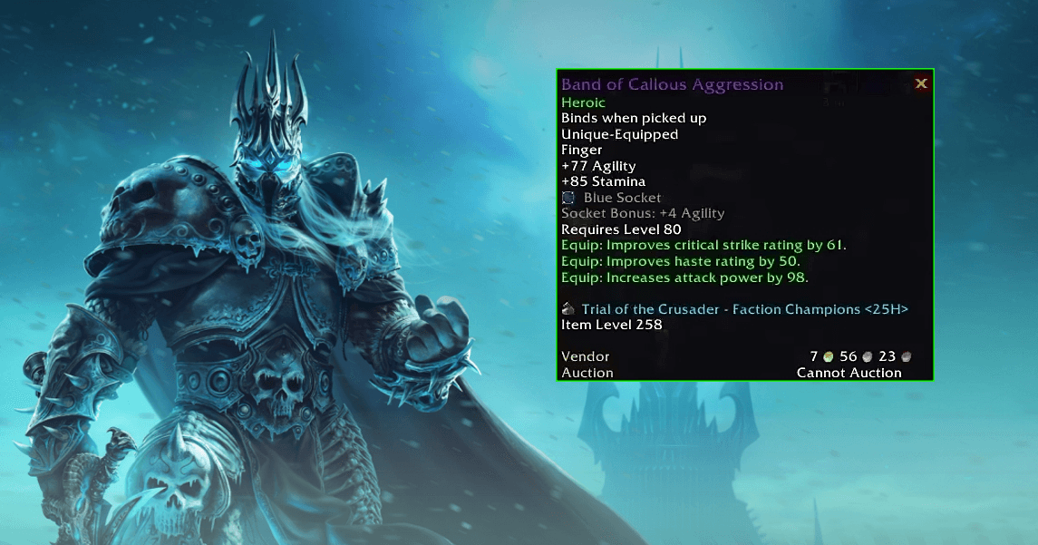 Pierścień z World of Warcraft Classic sprzedany za 20 tys. zł
