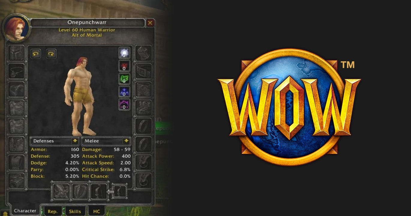 Po 9 miesiącach grania "gołą postacią" osiągnął max level w World of Warcraft