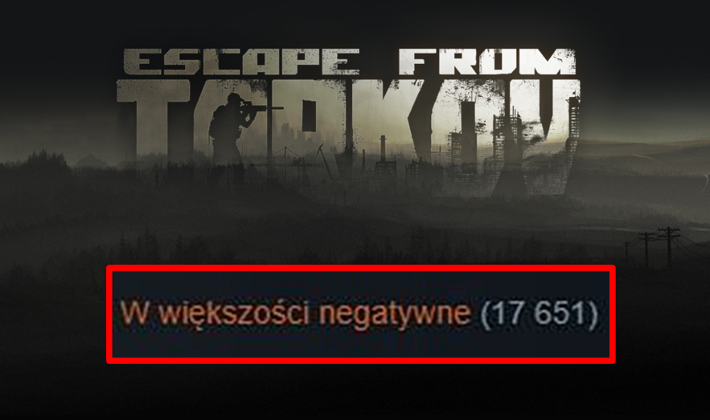 Koszmarny start Tarkova na Steamie