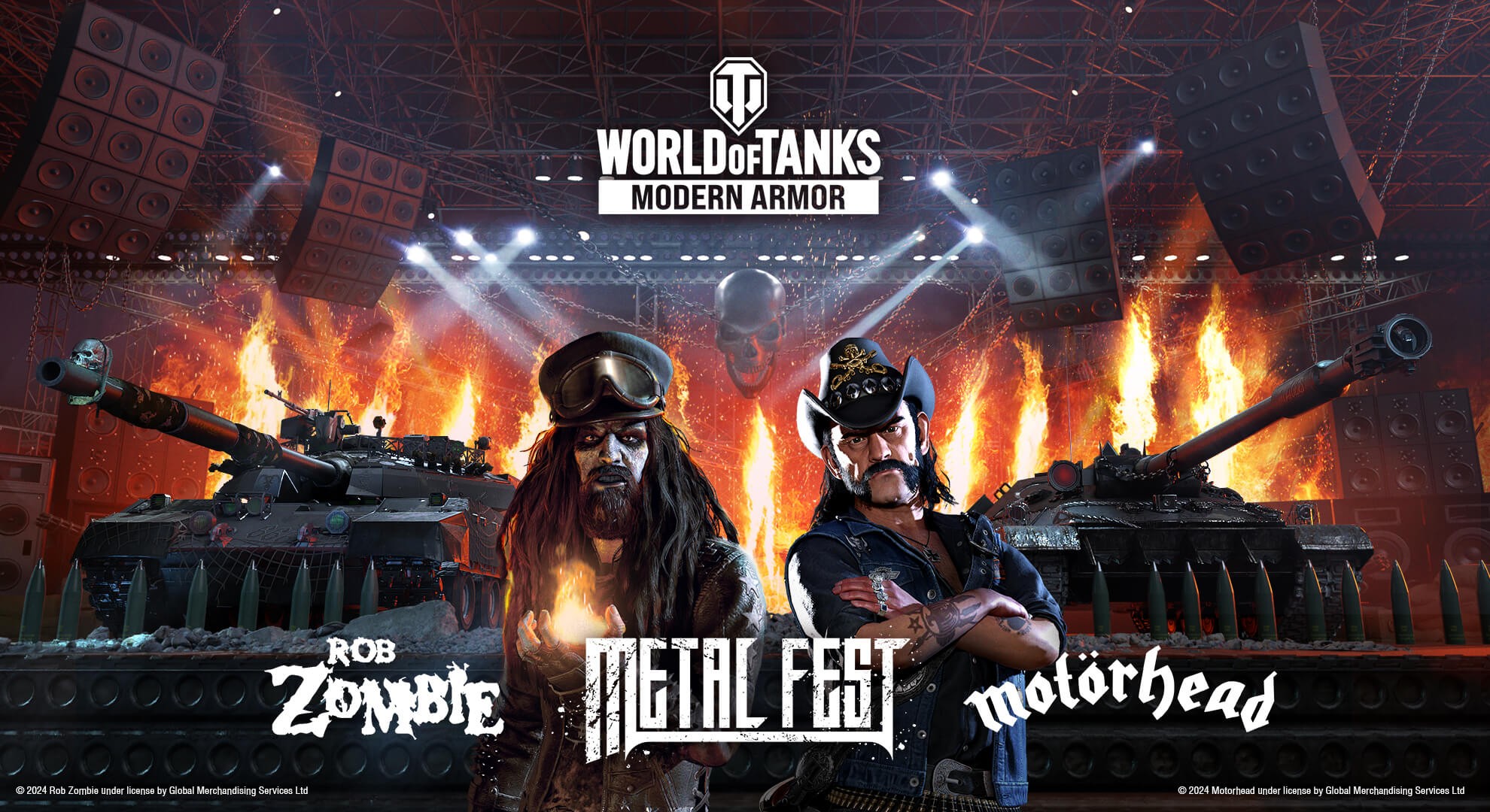 Motörhead i Rob Zombie w World of Tanks Modern Armor