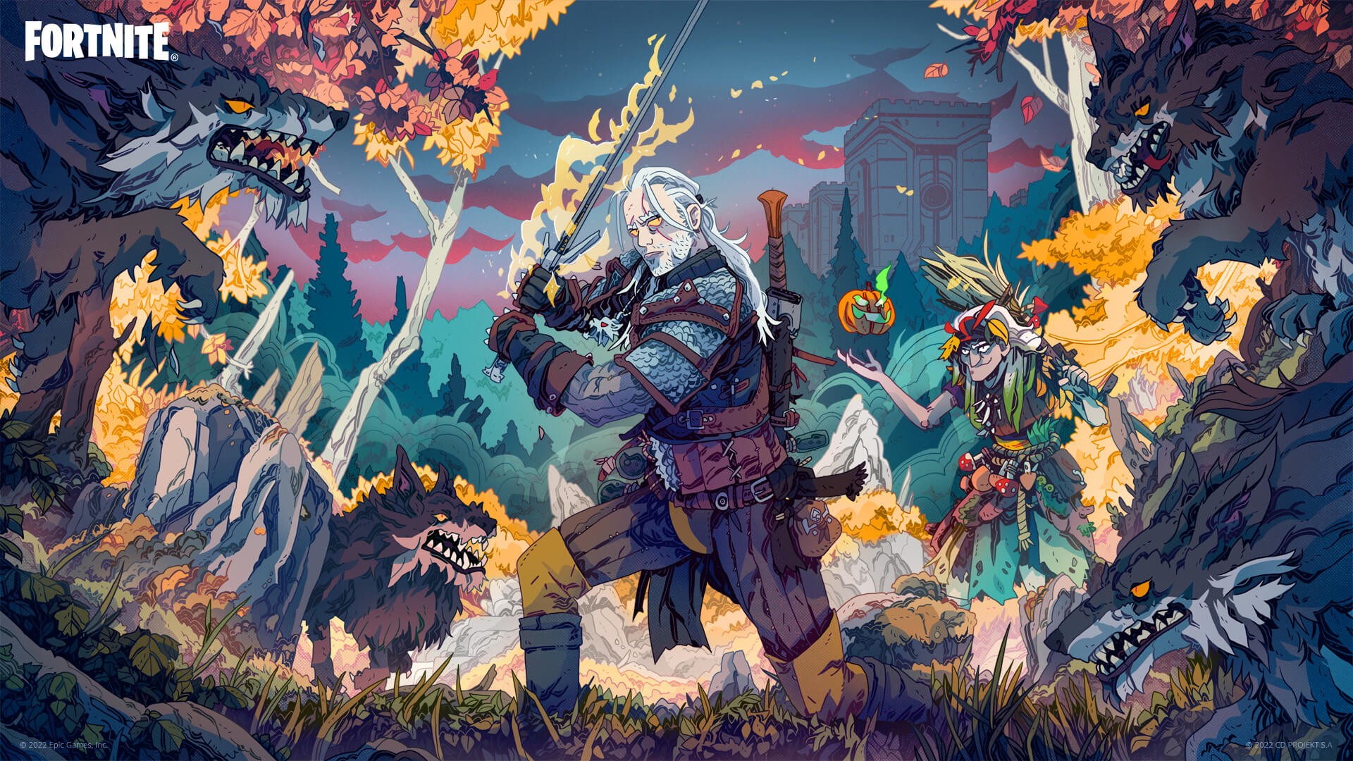 Geralt i Szkoła Lamy czekają na Was w Fortnite