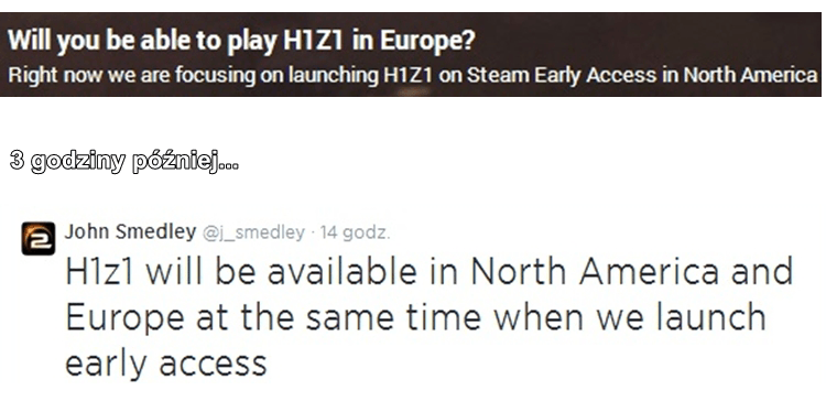 Sony Online Ent. chciało nas wydymać ws. H1Z1...