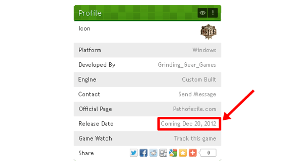 IndieDB.com już wie, kiedy wystartuje Path of Exile...