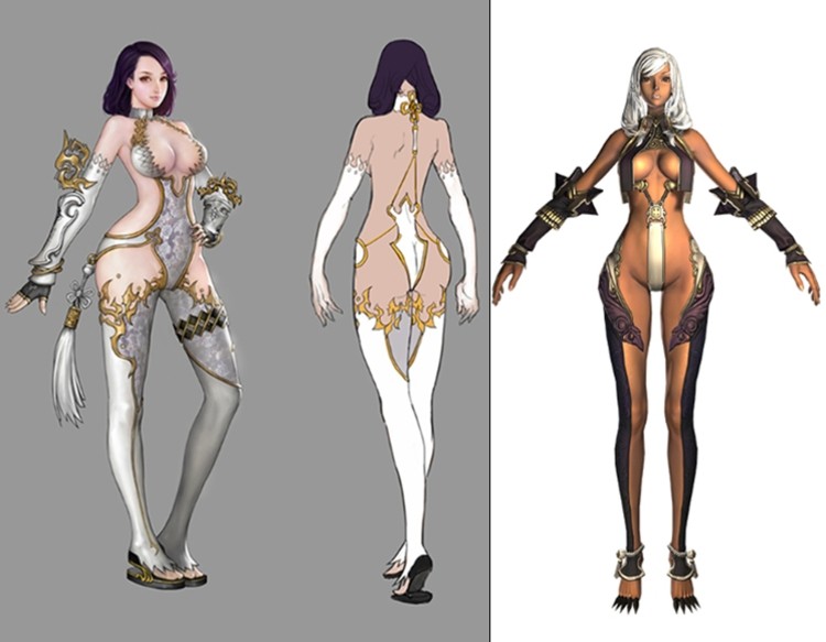 Softporno Online? Nie. To podobno pierwsze artworki i pierwsze dowody na powstawanie... Blade & Soul 2