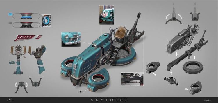 Pierwszy concept art środka transportu w Skyforge…