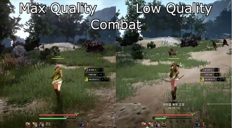 Black Desert na FULL versus Black Desert na LOW 