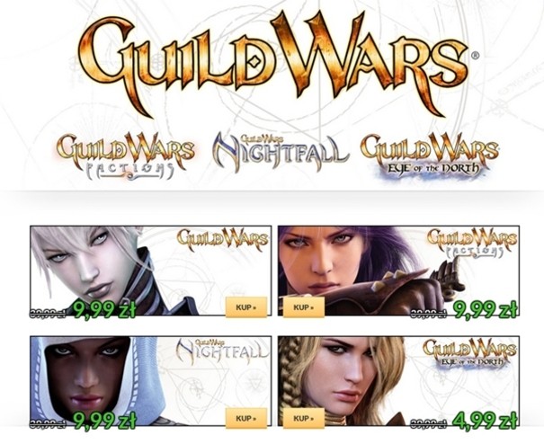 Guild Wars za grosze. 35 złotych i macie całą serię Wojen Gildii. Promocja trwa do jutra