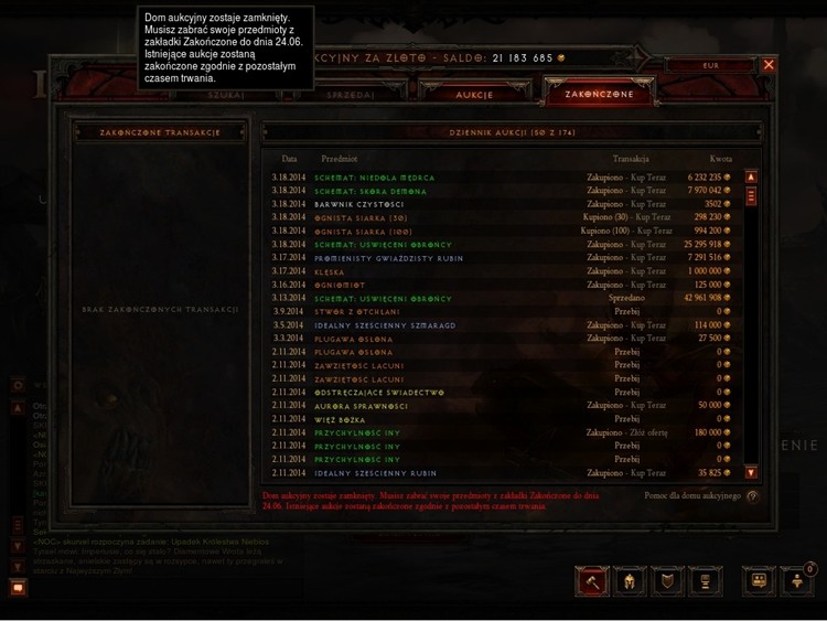 Auction House zniknął z Diablo III