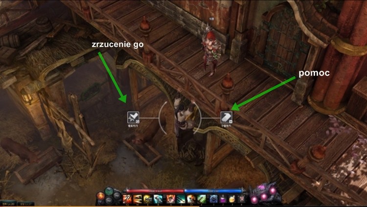 Decyzje podejmowane przy questach w Lost Ark Online będą miały swoje późniejsze konsekwencje. Np. pomoc lub zrzucenie NPC'ka z balustrady