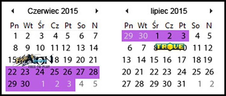 Trzy daty do zapamiętania: 16 czerwiec - Fishing Hero EU, 17 czerwiec - dodatek w Aion, 9 lipiec - oficjalna premiera Trove