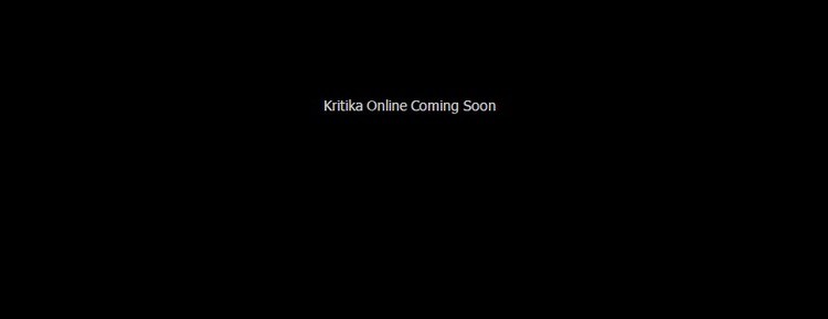 "Kritika Online Coming Soon" i wszystko staje się jasne