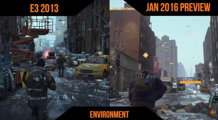 Porównanie. The Division w 2013 roku i The Division w 2016 roku