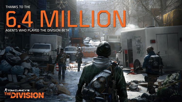 6,4 miliona osób zagrało w betę The Division. To rekord świata...