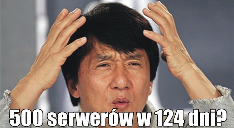 Jaka gra otwiera 500 serwerów w 122 dni od swojej premiery? 