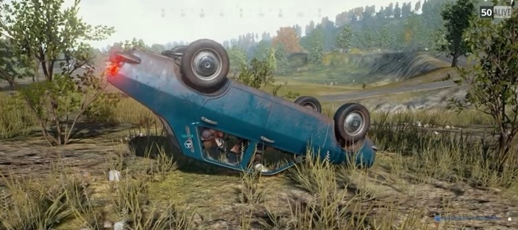 Przesiedział w przewróconym samochodzie 30 minut, a potem wygrał mecz w PlayerUnknown’s Battlegrounds