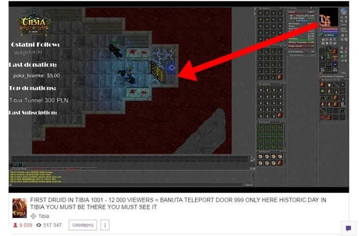 Odkryje największą tajemnicę Tibii, gdy osiągnie 12 tys. widzów na Twitchu. Trwa "historyczny" STREAM od naszego rodaka...