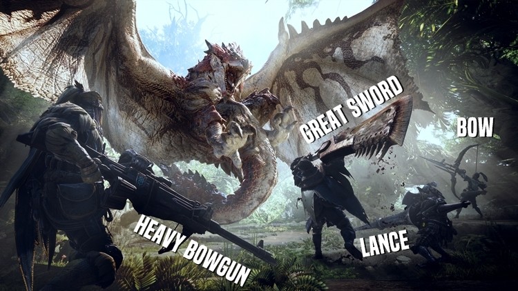 Monster Hunter pokazał wszystkie rodzaje broni w grze. Od zwykłych łuków po nietypowe... Gunlance