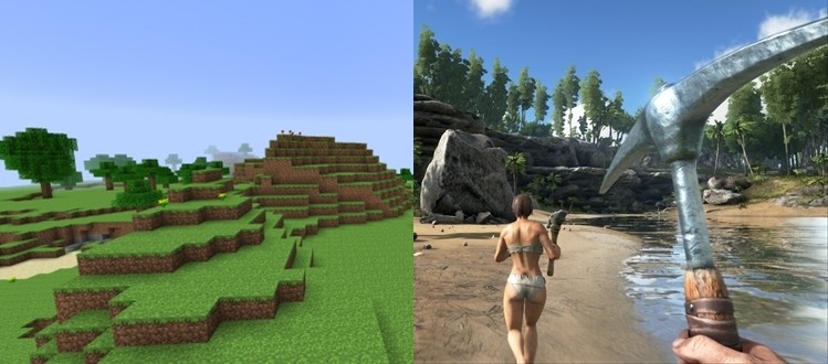 Połączyli MineCraft z ARK: Survival Evolved. Oto co im wyszło... 