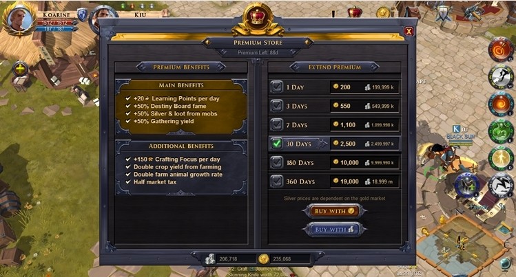 Darmowe konto Premium jako rekompensata za problemy Albion Online