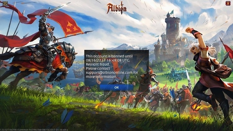 Wielki banhammer w Albion Online. Nie dotyczy jednak botów