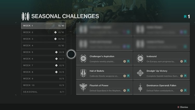 W Destiny 2 pojawią się wyzwania sezonowe, które zastąpią cotygodniowe zlecenia