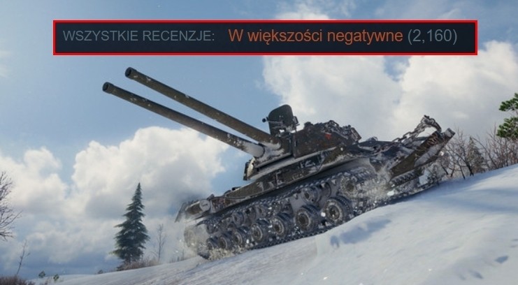 World of Tanks jest masakrowany na Steamie. I jest ku temu powód