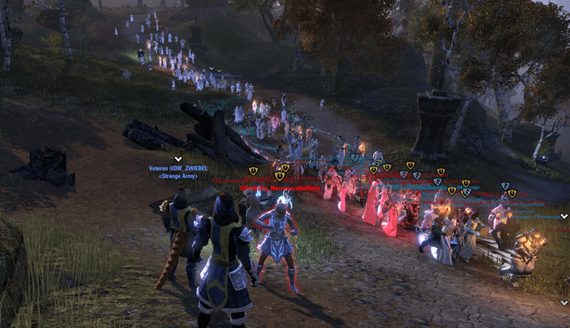 Gracze Elder Scrolls Online przerwali walki PvP i wzięli udział w pokojowym marszu