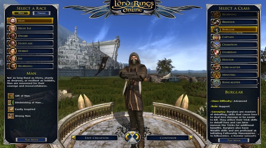 Nowe kombinacje ras i klas w Lord of the Rings Online