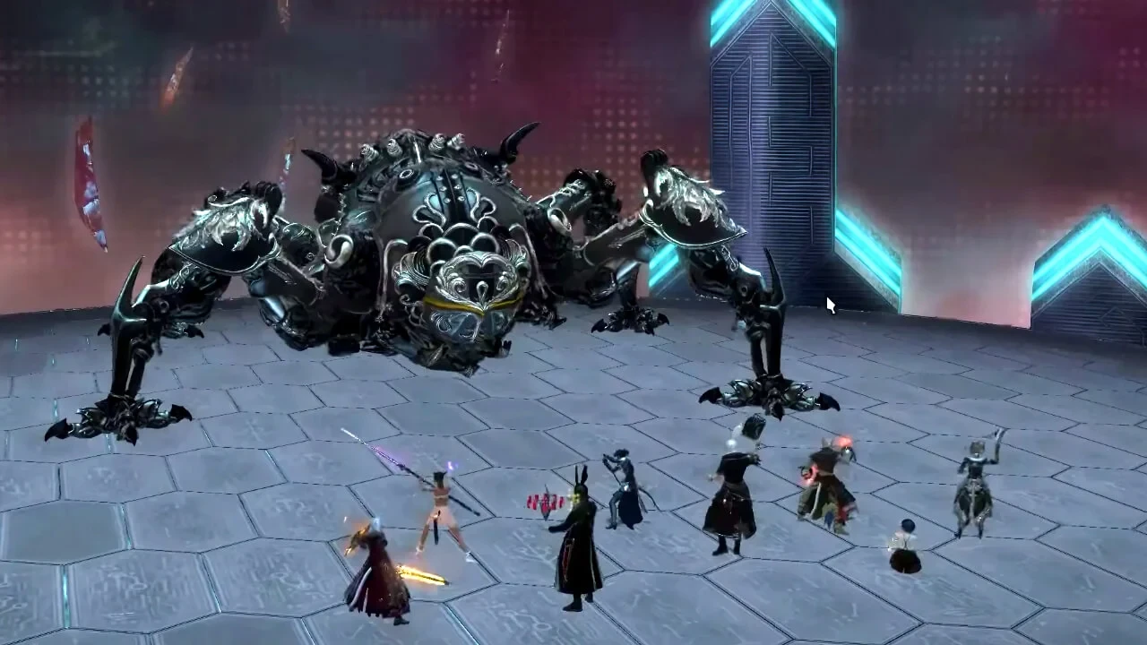 Gracze próbują pokonać najtrudniejszy rajd w Final Fantasy XIV...