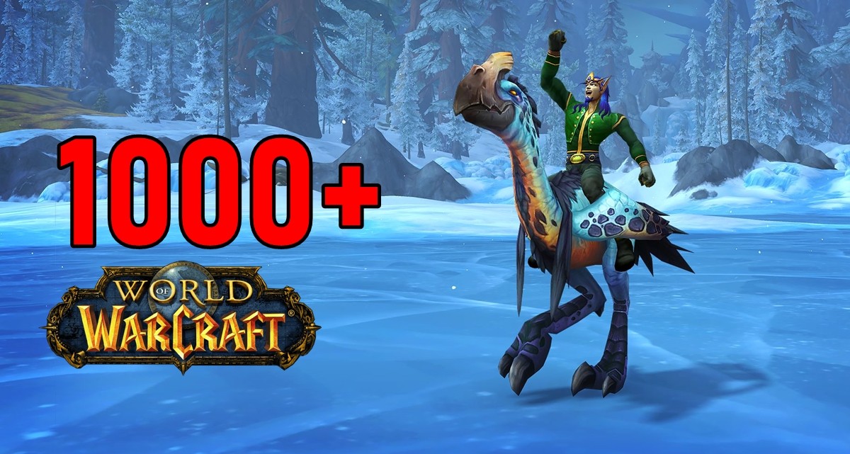 Pierwszy gracz World of Warcraft, który zdobył 1000 wierzchowców z gry
