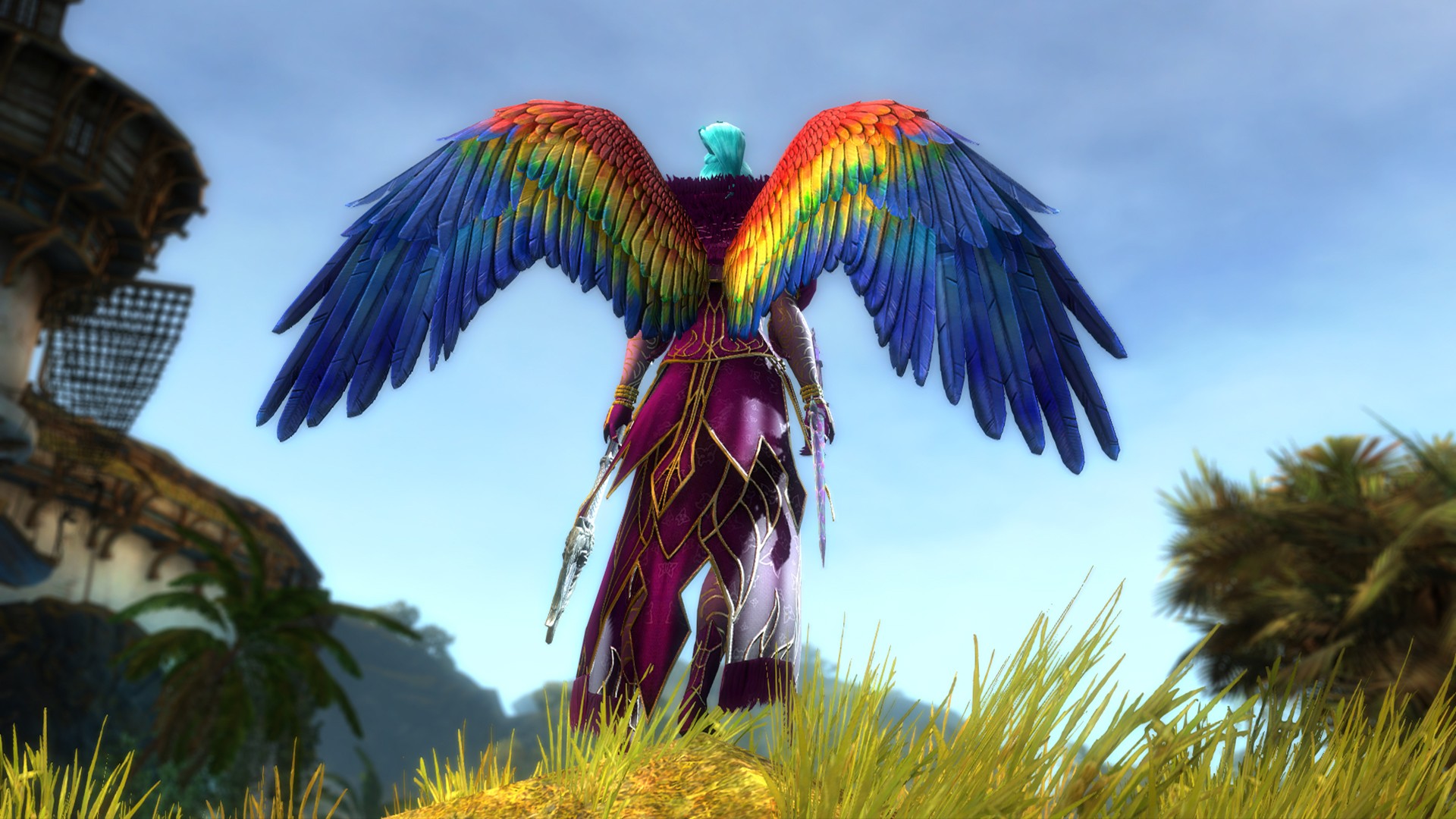 Guild Wars 2 rozdaje skrzydła papugi z okazji Pride Month