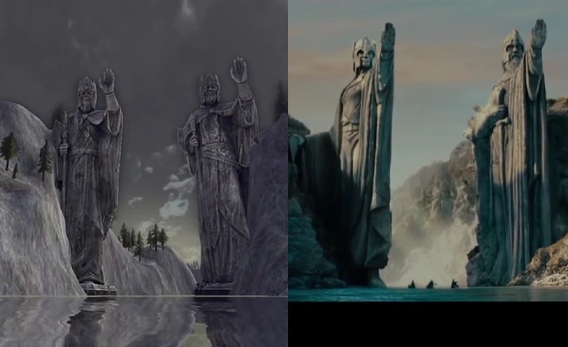 Gra Lord of the Rings Online vs filmy Lord of the Rings