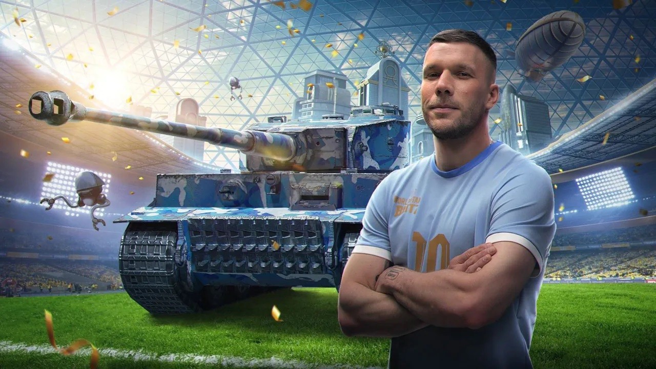 Do World of Tanks Blitz trafił piłkarz Lukas Podolski