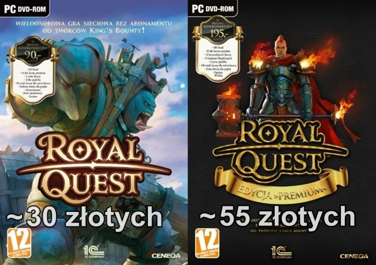 Od dziś można kupować Royal Quest'a w pudełku...