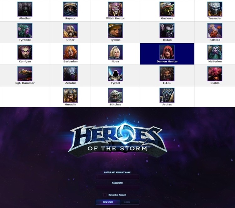 Wyciekły postacie, ich umiejętności, opcje, loading screeny z Blizzard'owej MOBY - Heroes of the Storm