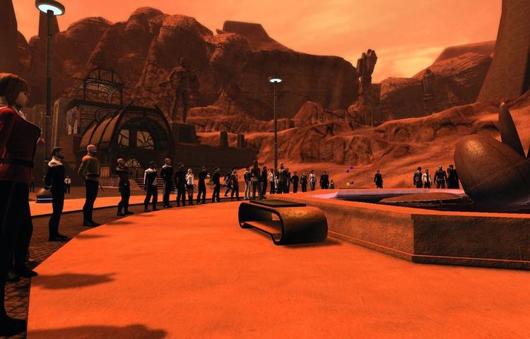 1000 graczy ze Star Trek Online oddało hołd zmarłemu w piątek aktorowi, który wcielał się w rolę Spock'a