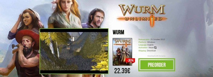 Wurm Unlimited będzie Buy-To-Play i będzie kosztował 95 zł. Ruszyła sprzedaż Pre-Orderów
