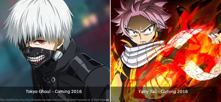 Firma GameSamba wyda na początku roku dwa MMORPG’i oparte na dwóch anime: Tokyo Ghoul oraz Fairy Tail