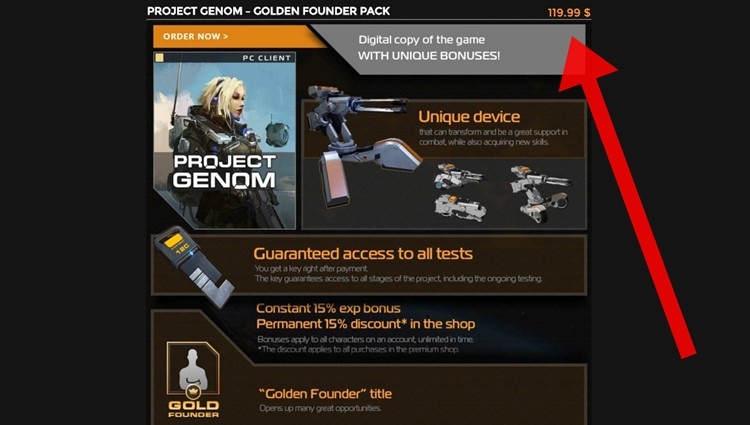 Project Genom ruszył z Founder's Packami, które gwarantują wejście do gry. Cena od 70 do 460 zł
