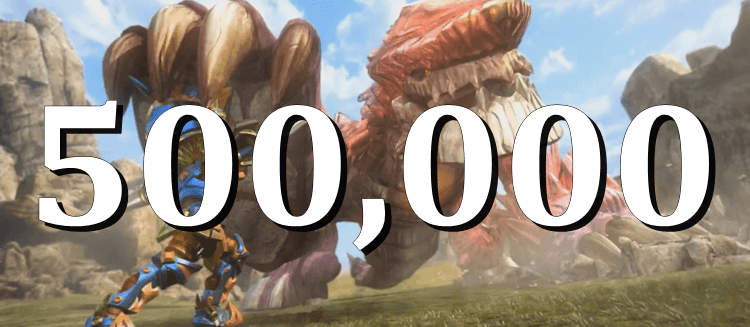 500,000 - tyle osób zagrało do tej pory w  Dragomon Hunter