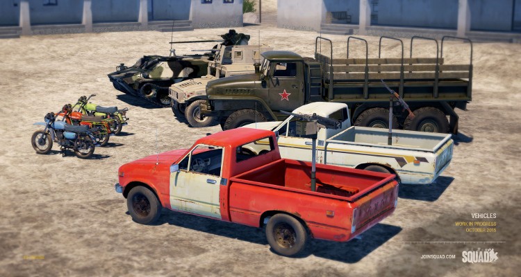 Od teraz gracze Squad mogą kierować rozmaitymi pojazdami