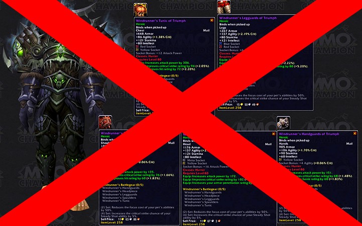 World of Warcraft porzuci bonusy setowe