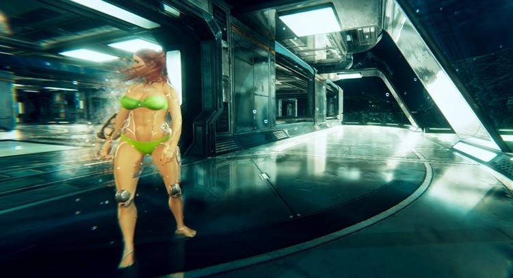 Cyberpunk Arena to dziwna gra z cycatymi Paniami-androidami