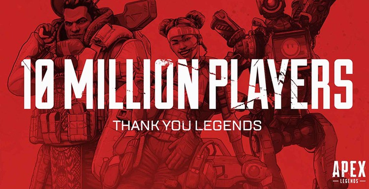 W ciągu 72 godzin w Apex Legends zagrało 10 milionów unikalnych graczy