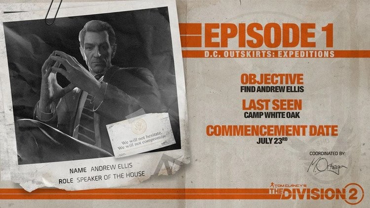 Pierwszy, darmowy epizod The Division 2 dodaje dwie misje i tryb Ekspedycji