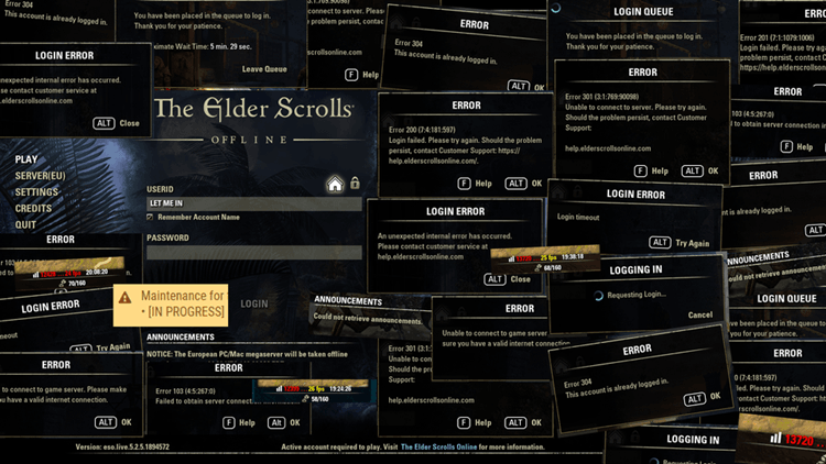 Elder Scrolls Online ma za dużo graczy. Kolejki, problemy z serwerami... 