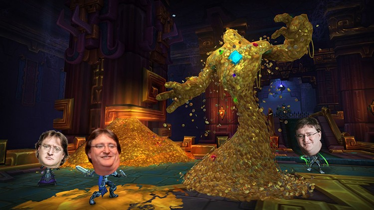 Gabe Newell był farmerem golda w World of Warcraft